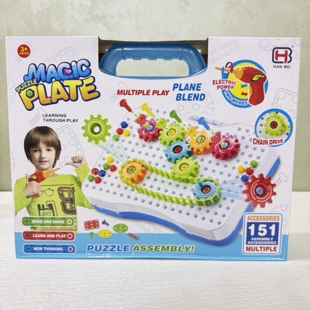 لعبة التركيب الميكانيكية – Magic Puzzle Plate (151 قطعة)